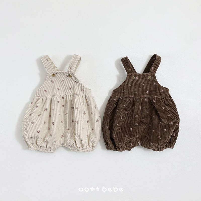 Oott Bebe - Korean Baby Fashion - #onlinebabyshop - Rose Corduroy Suit - 7