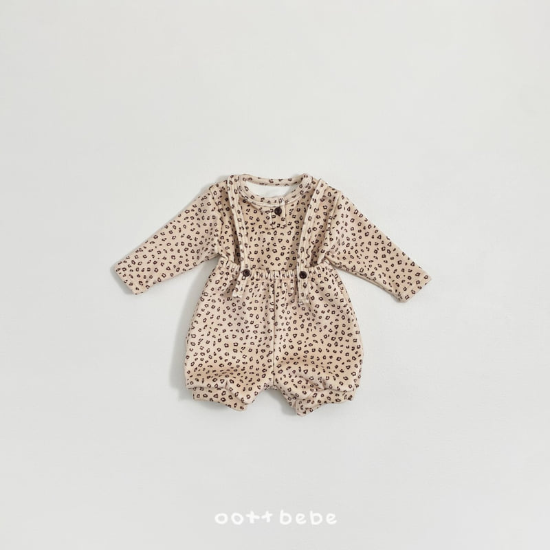 Oott Bebe - Korean Baby Fashion - #onlinebabyboutique - Choco Heim Baby Set - 4