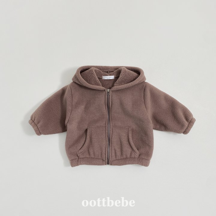 Oott Bebe - Korean Children Fashion - #Kfashion4kids - Soft Cloud Fleece Zip-Up Jacket - 10