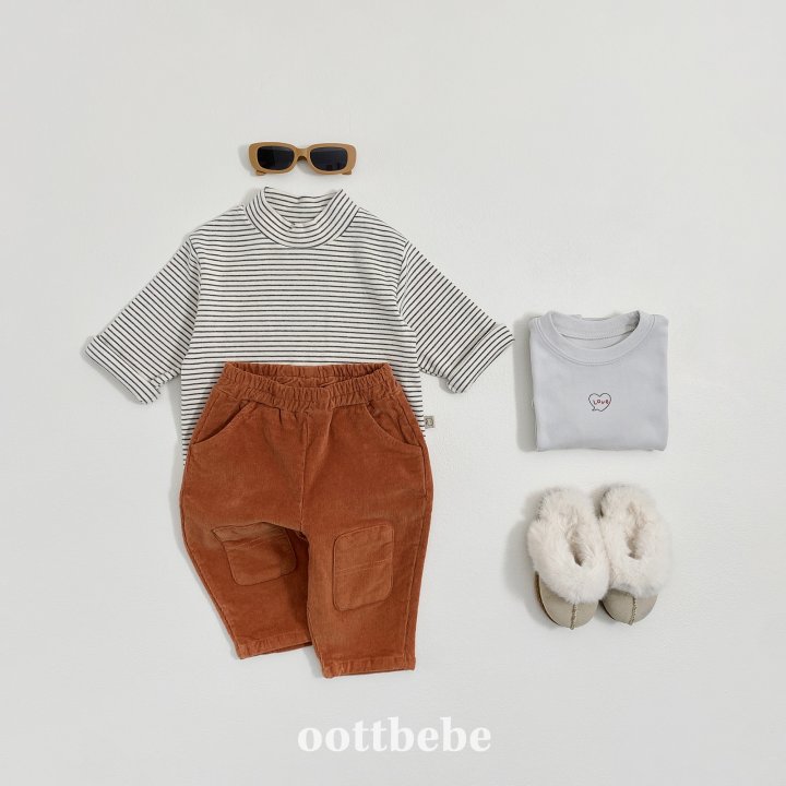 Oott Bebe - Korean Children Fashion - #childofig - Corduroy Balloon Pants - 3