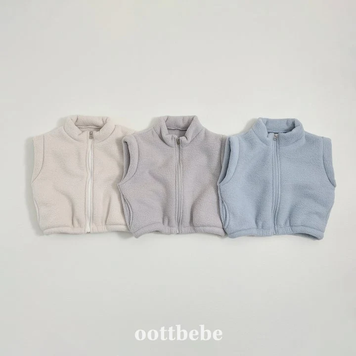 Oott Bebe - Korean Children Fashion - #childofig - Fleece Cozy Vest - 2