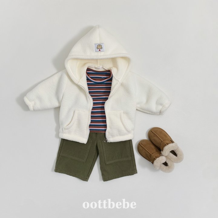 Oott Bebe - Korean Children Fashion - #childofig - Soft Cloud Fleece Zip-Up Jacket - 2