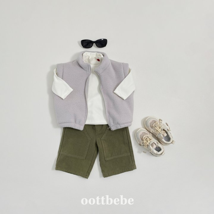 Oott Bebe - Korean Children Fashion - #childofig - Fleece Cozy Vest - 4