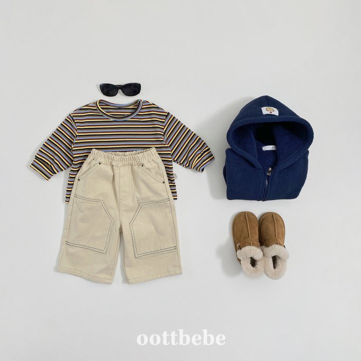 Oott Bebe - Korean Children Fashion - #designkidswear - Patchwork Pants - 2
