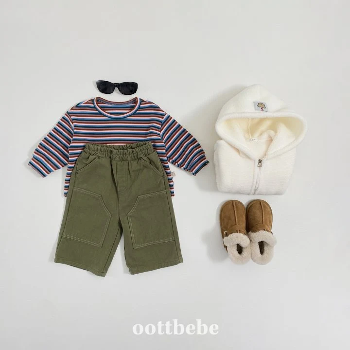 Oott Bebe - Korean Children Fashion - #discoveringself - Patchwork Pants - 3