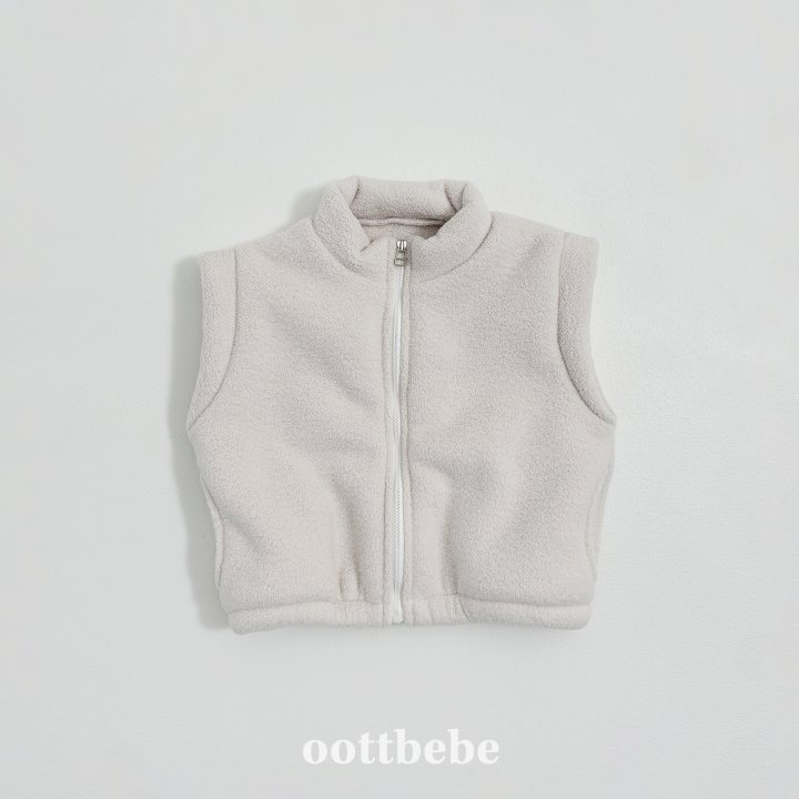 Oott Bebe - Korean Children Fashion - #fashionkids - Fleece Cozy Vest - 7