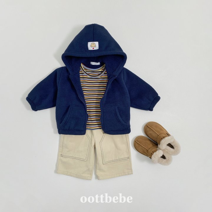 Oott Bebe - Korean Children Fashion - #fashionkids - Soft Cloud Fleece Zip-Up Jacket - 6