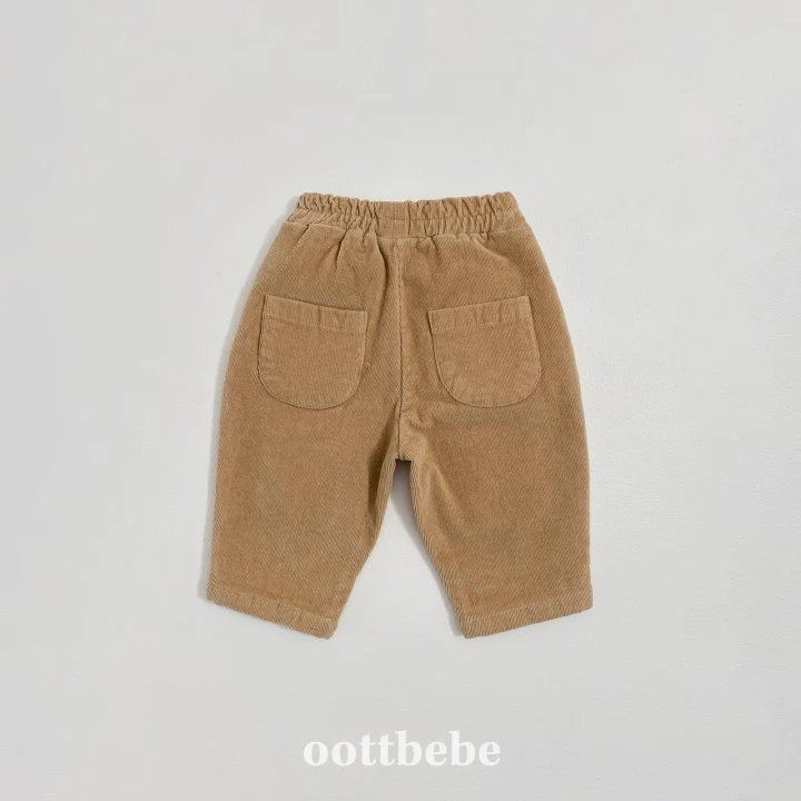 Oott Bebe - Korean Children Fashion - #kidsstore - Corduroy Balloon Pants - 10