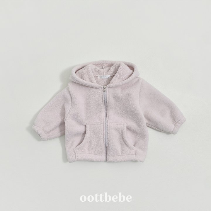 Oott Bebe - Korean Children Fashion - #kidsstore - Soft Cloud Fleece Zip-Up Jacket - 8