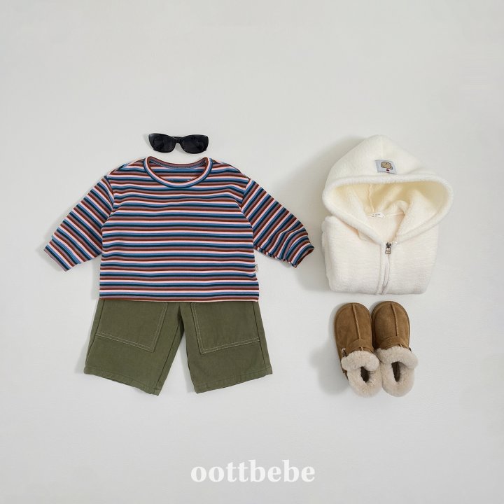 Oott Bebe - Korean Children Fashion - #kidsstore - Bonbon Ribbed Tee - 3