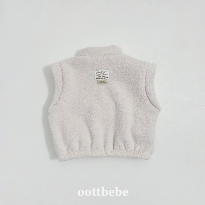 Oott Bebe - Korean Children Fashion - #kidzfashiontrend - Fleece Cozy Vest - 10
