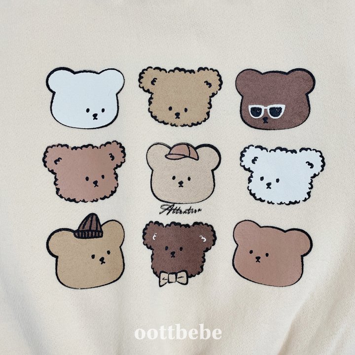 Oott Bebe - Korean Children Fashion - #magicofchildhood - Collection Bear Sweatshirt - 9