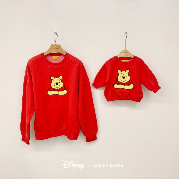 Oott Bebe - Korean Women Fashion - #vintagekidsstyle - Pooh Friends Sweatshirt (Adult) - 2