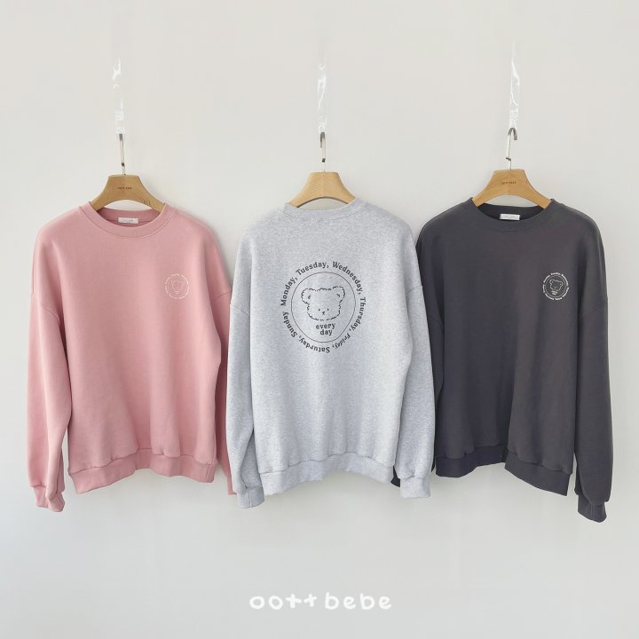 Oott Bebe - Korean Women Fashion - #womensfashion - Fleece Everyday Sweatshirt (Adult) - 2