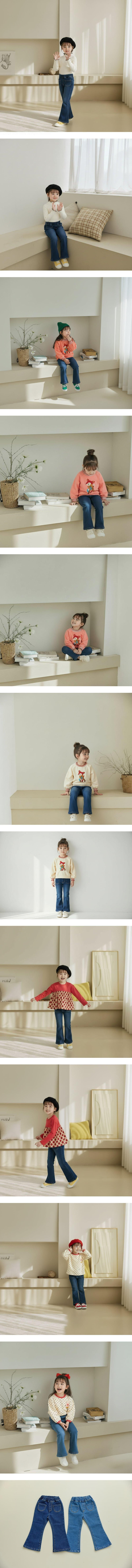 Orange Mom - Korean Children Fashion - #Kfashion4kids - Span Denim Flared Pants