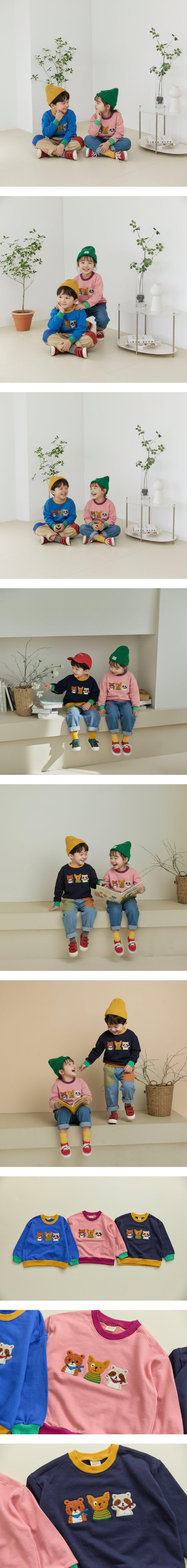 Orange Mom - Korean Children Fashion - #Kfashion4kids - Three Friends Boucle Tee