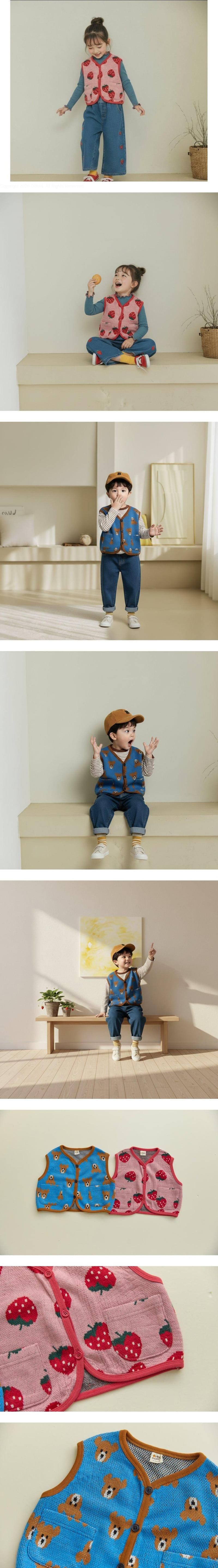 Jacquard Vest by Orange Mom for Child - view 1