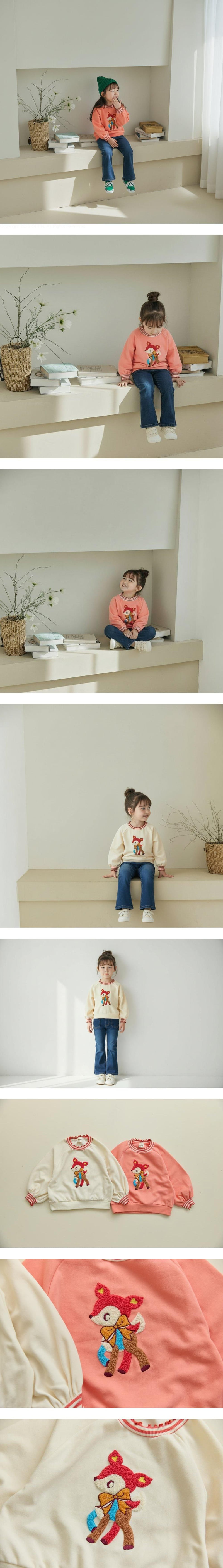 Orange Mom - Korean Children Fashion - #prettylittlegirls - Boucle Danbi Tee
