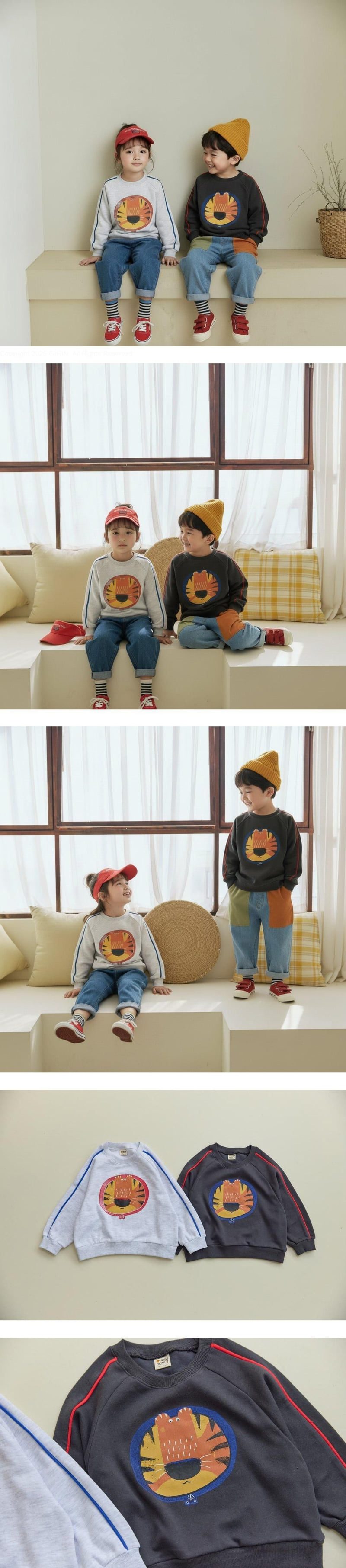 Orange Mom - Korean Children Fashion - #todddlerfashion - Cape Tiger Raglan Tee