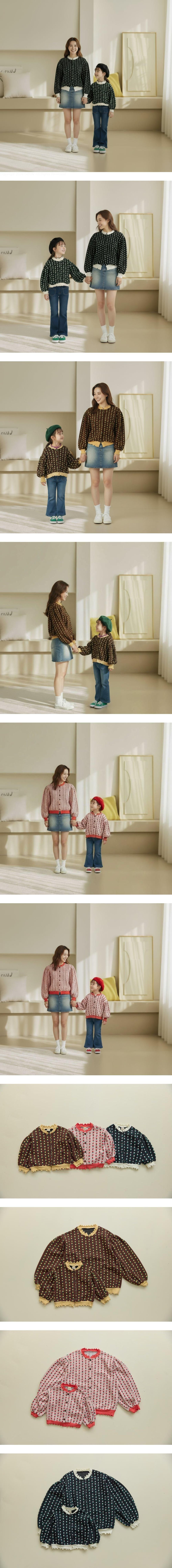 Orange Mom - Korean Women Fashion - #womensfashion - Jacquard Cardigan (Mom)