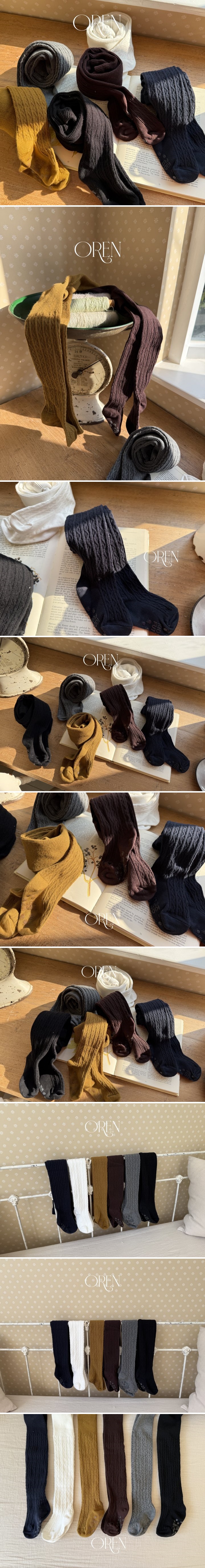 Oren - Korean Baby Fashion - #babyfashion - Marmont Cable Tights