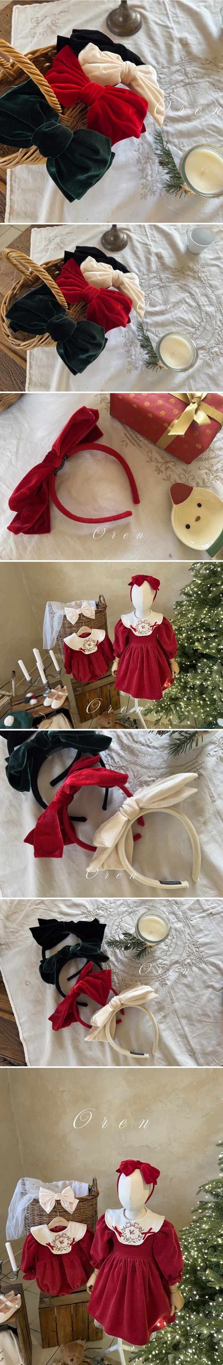 Oren - Korean Baby Fashion - #babywear - Noel Ribbon Hairband