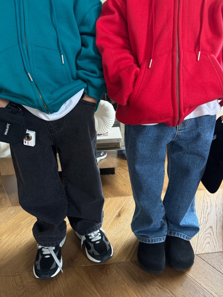 Our - Korean Children Fashion - #Kfashion4kids - Boucle Logo Hood Zip-Up - 8