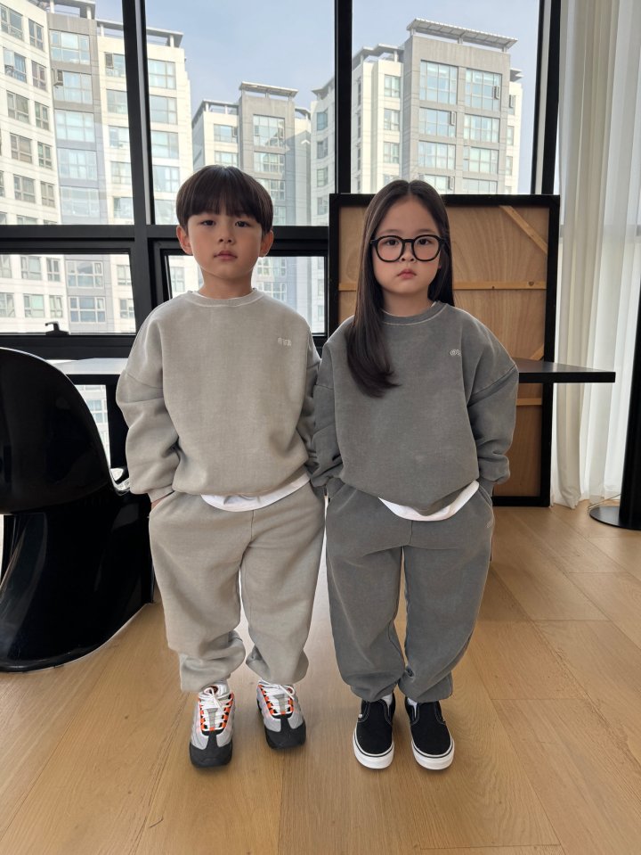 Our - Korean Children Fashion - #Kfashion4kids - Mark Top Bottom Set - 9