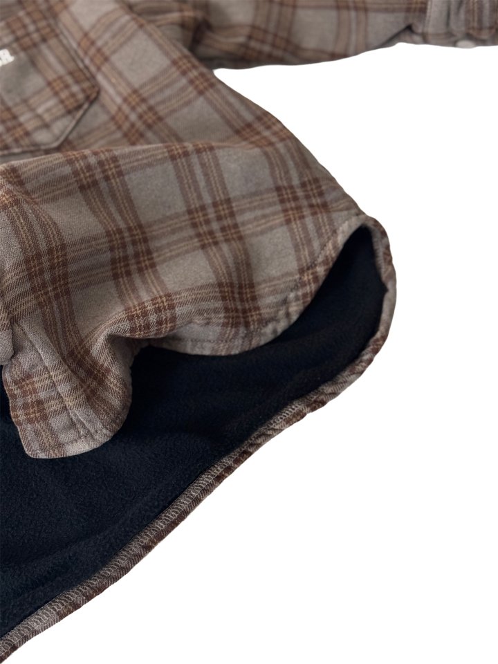 Our - Korean Children Fashion - #childofig - Fleece Dyed Check Shirt - 4