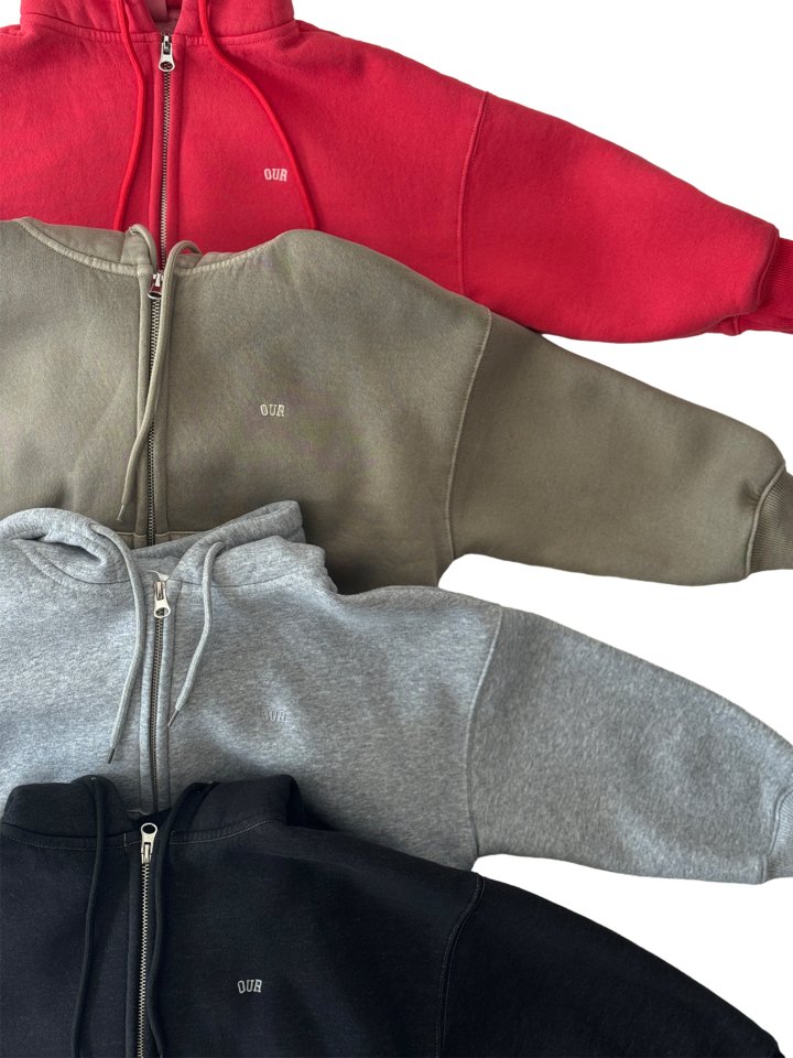 Our - Korean Children Fashion - #childofig - Curly Hood Zip-Up - 3