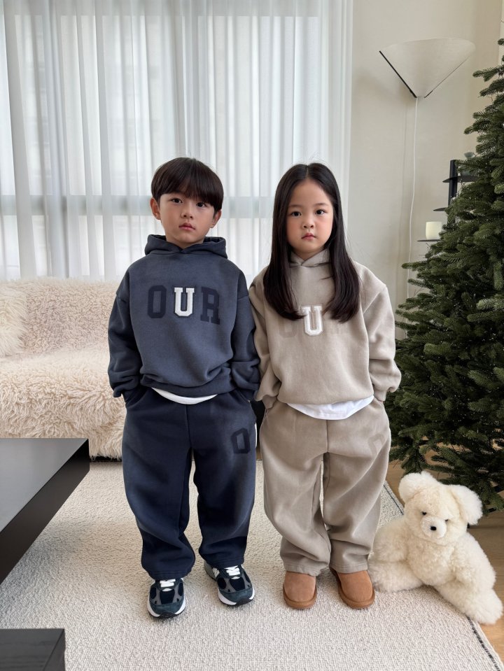 Our - Korean Children Fashion - #childofig - Dusty Hood Top Bottom Set (Kids) - 11