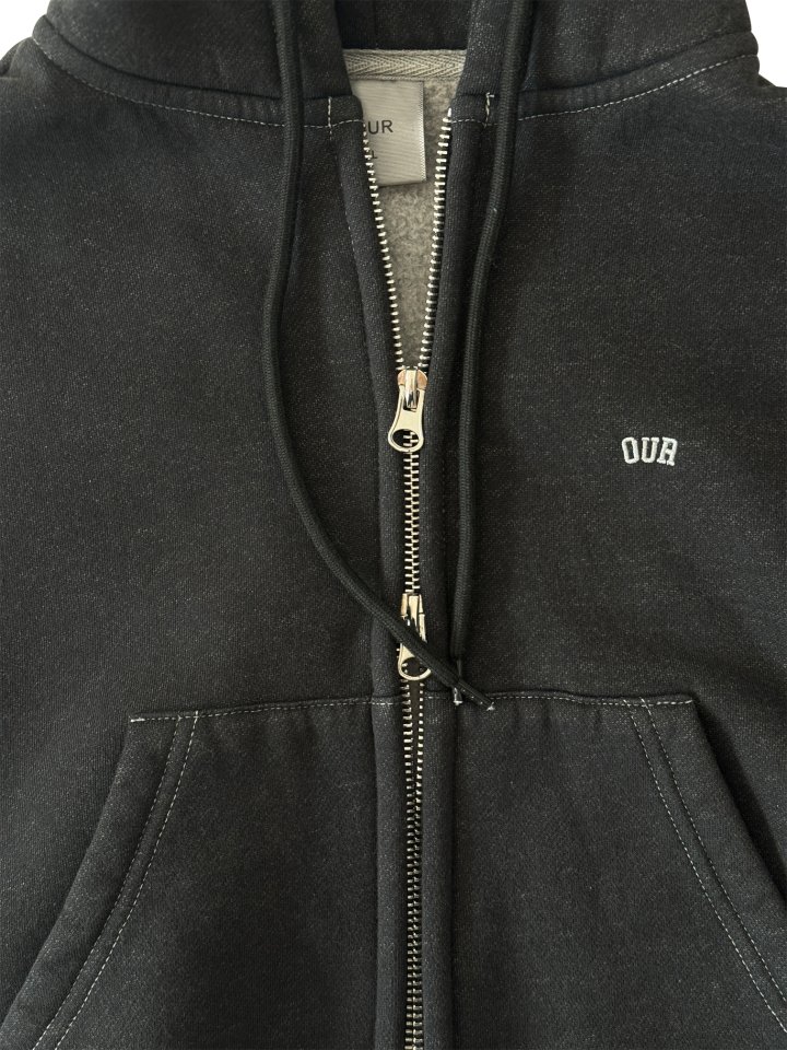 Our - Korean Children Fashion - #childofig - Curly Hood Zip-Up - 4