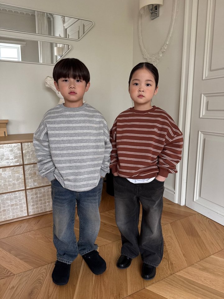 Our - Korean Children Fashion - #designkidswear - Mood Stripe Sweatshirt - 5