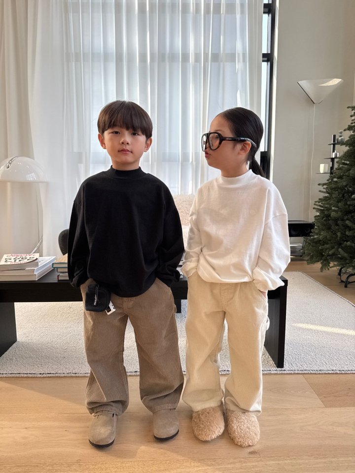 Our - Korean Children Fashion - #designkidswear - Soft Half Turtleneck Tee - 9