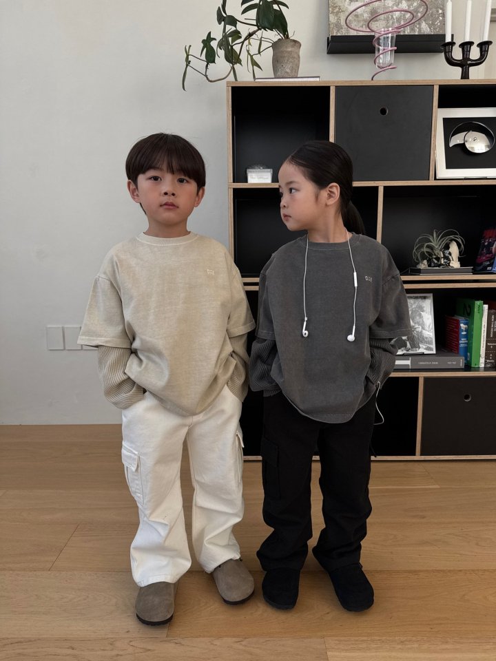 Our - Korean Children Fashion - #designkidswear - Waffle Layered Tee - 9