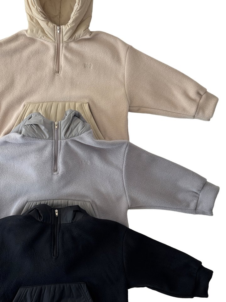 Our - Korean Children Fashion - #childrensboutique - Padded Fleece Hood - 4