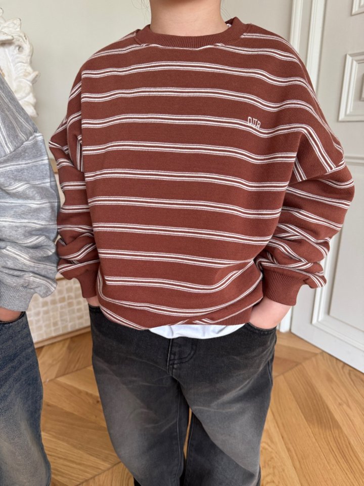 Our - Korean Children Fashion - #discoveringself - Mood Stripe Sweatshirt - 6