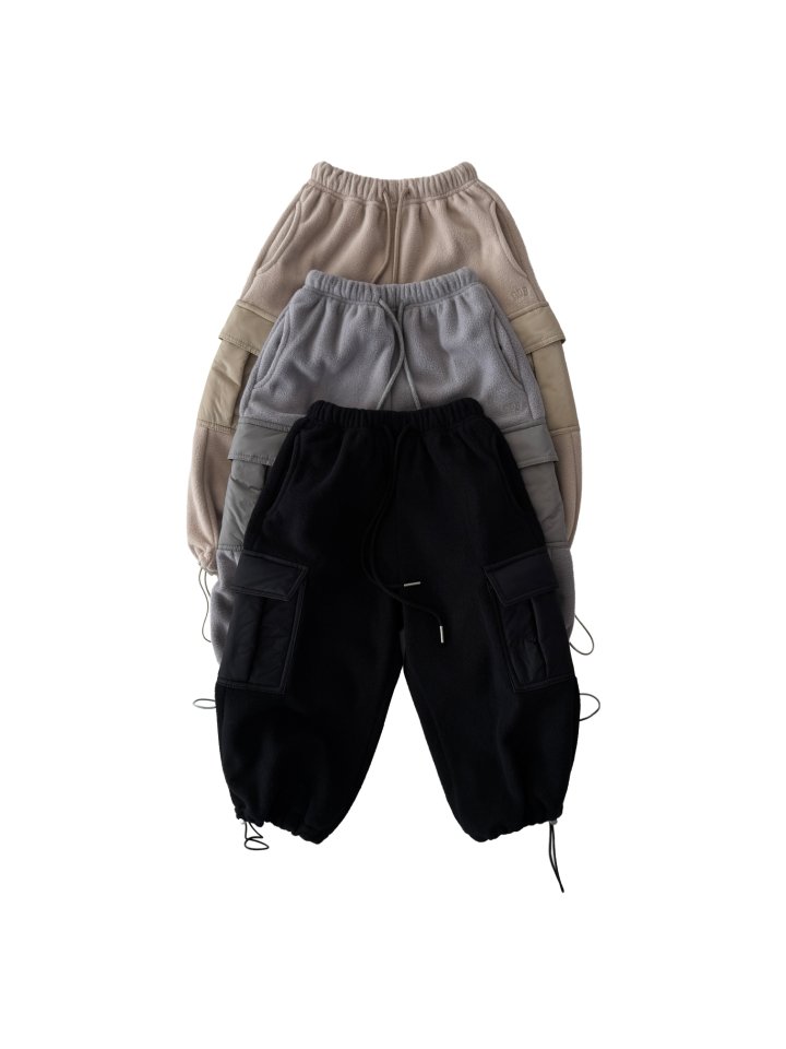 Our - Korean Children Fashion - #discoveringself - Padded Fleece Cargo Pants
