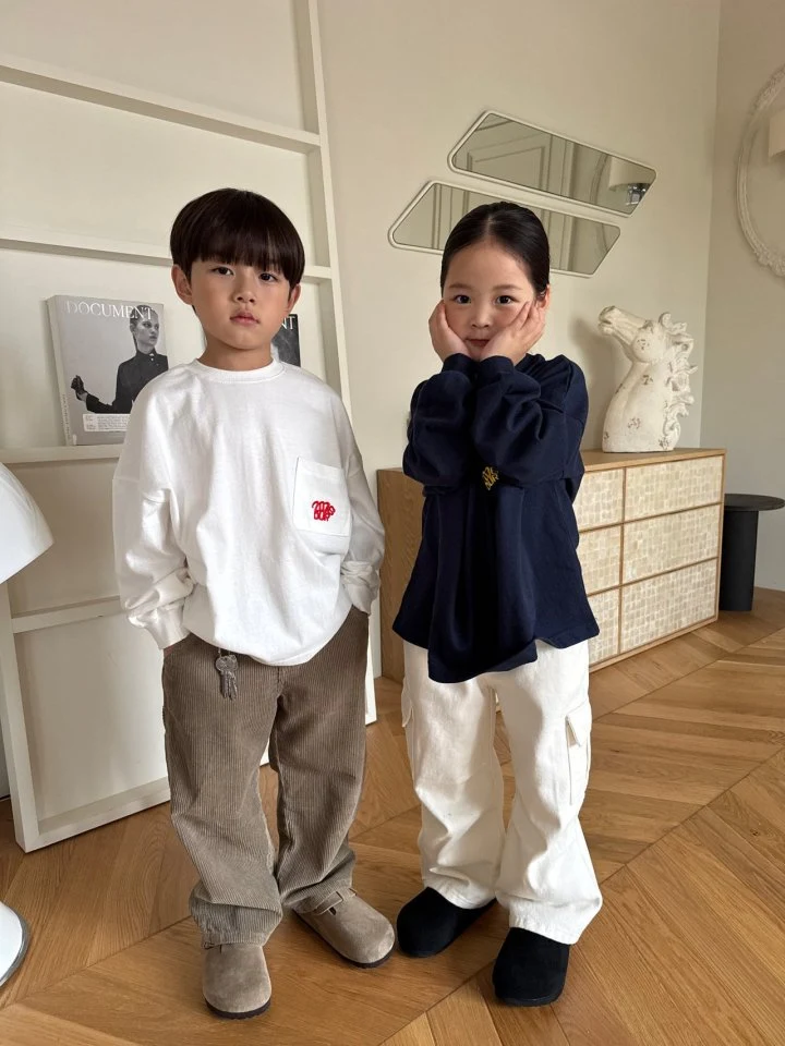 Our - Korean Children Fashion - #discoveringself - Chest Pocket Tee - 11