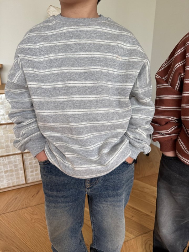 Our - Korean Children Fashion - #fashionkids - Mood Stripe Sweatshirt - 7