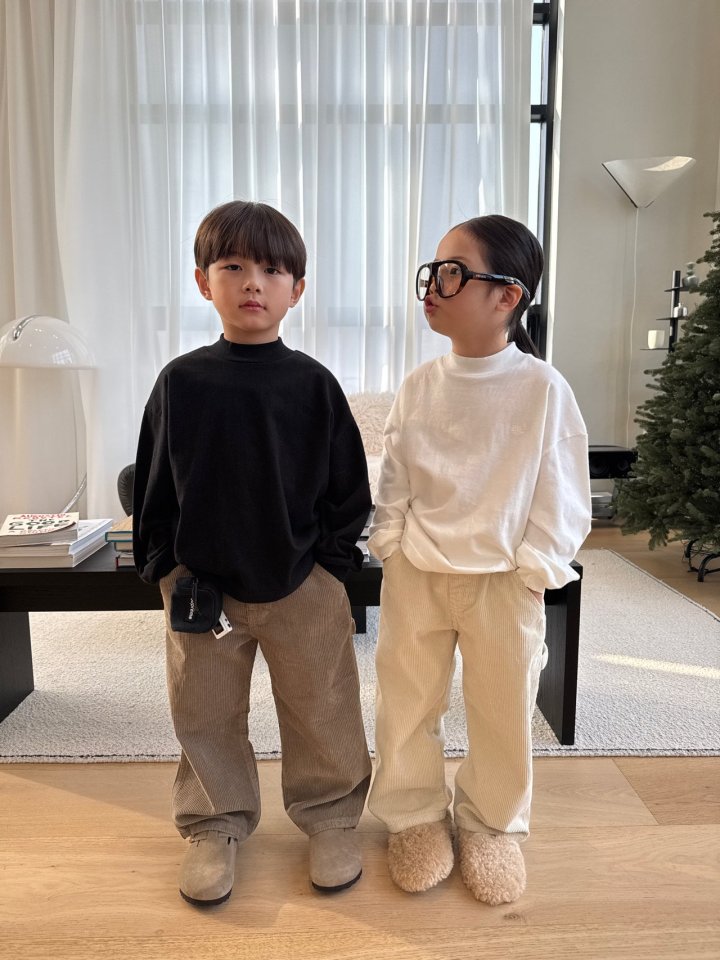 Our - Korean Children Fashion - #fashionkids - Soft Half Turtleneck Tee - 11
