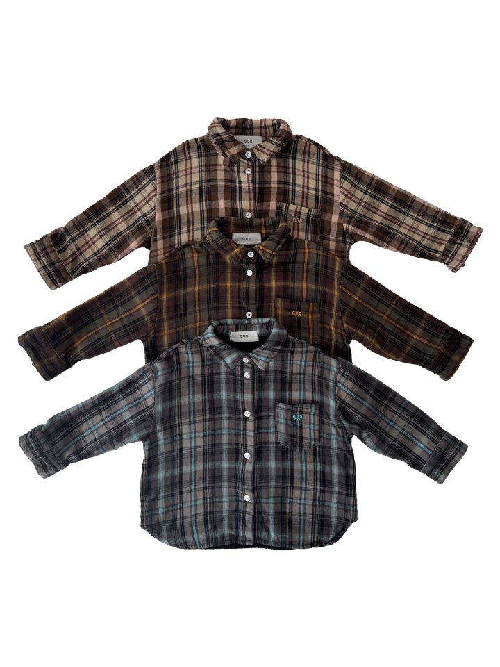 Our - Korean Children Fashion - #fashionkids - Cabin Check Shirt