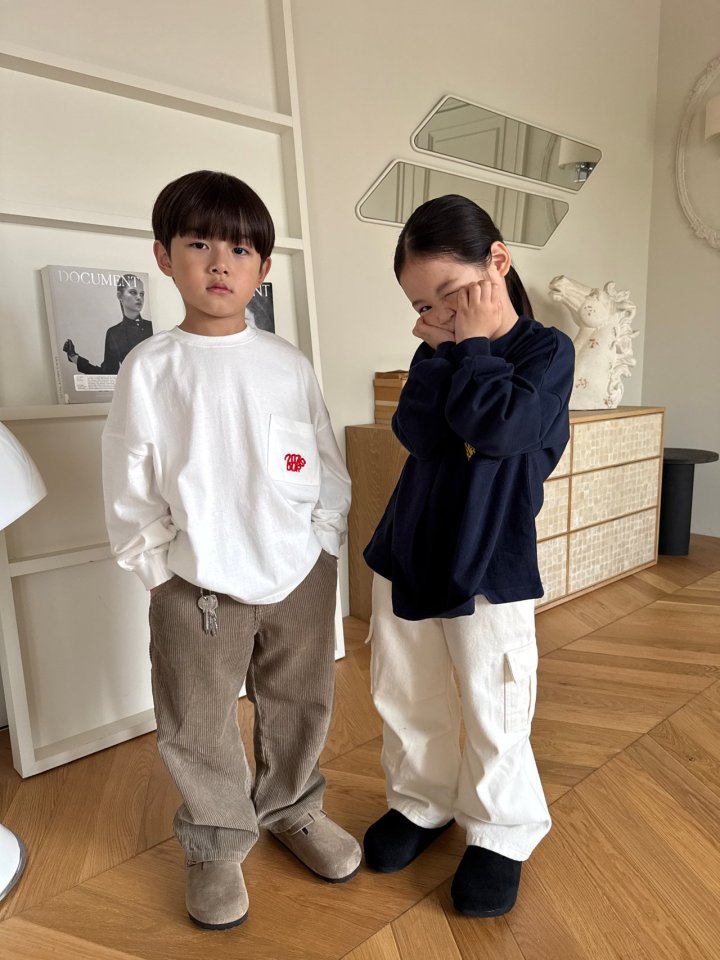Our - Korean Children Fashion - #fashionkids - Chest Pocket Tee - 12