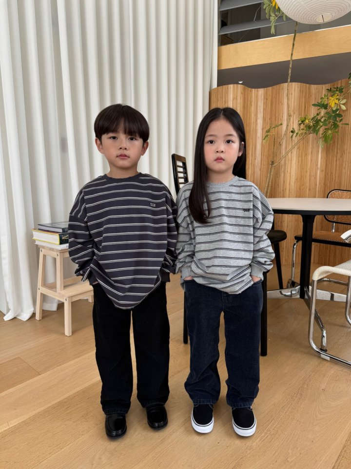 Our - Korean Children Fashion - #kidsshorts - Rough Stripe Tee - 8