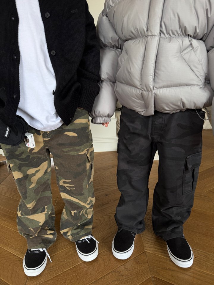 Our - Korean Children Fashion - #kidsstore - Camo Cargo Pants - 6