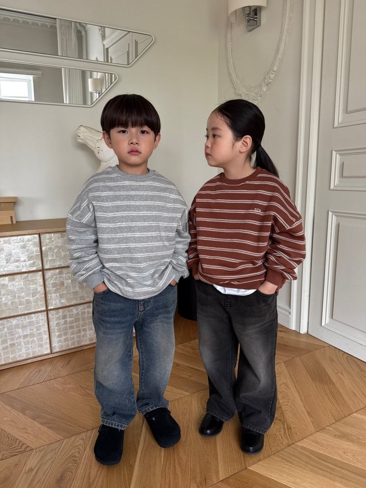 Our - Korean Children Fashion - #kidzfashiontrend - Mood Stripe Sweatshirt - 10