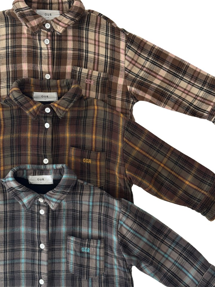 Our - Korean Children Fashion - #kidsstore - Cabin Check Shirt - 4