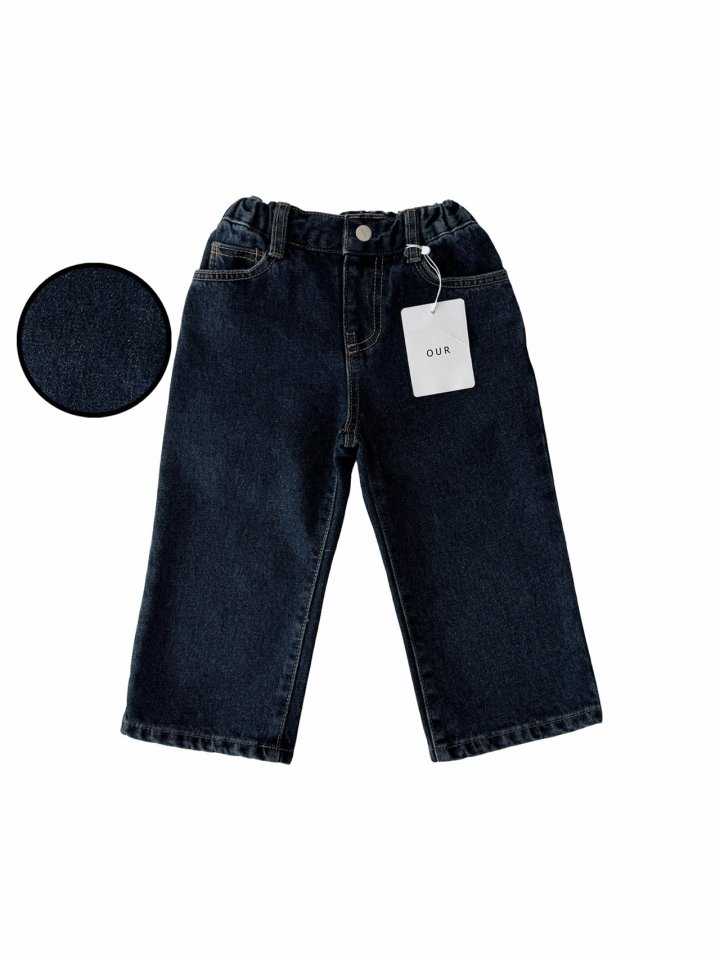 Our - Korean Children Fashion - #kidzfashiontrend - Land Wide Denim Pants