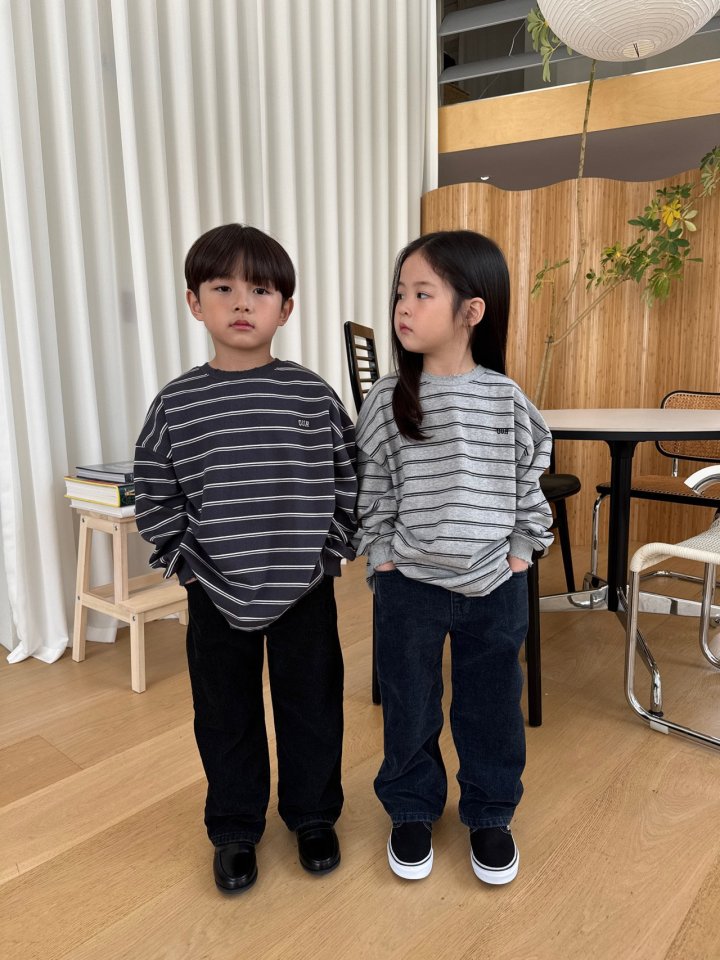 Our - Korean Children Fashion - #littlefashionista - Rough Stripe Tee - 12