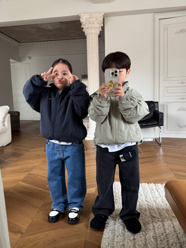 Our - Korean Children Fashion - #magicofchildhood - Ripple Wide Denim Pants - 9